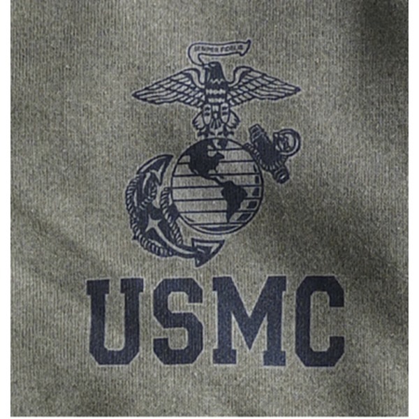 アメリカ軍放出「Ｕ．Ｓ．Ｍ．Ｃ．」海兵隊スウェットトレーナー オリ‐ブ未使用デットストック M