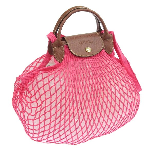 ロンシャン バッグ レディース ハンドバッグ 2WAYバッグ ショルダーバッグ ピンク LE PLIAGE FILET 10121-HVH-P73 LONGCHAMP