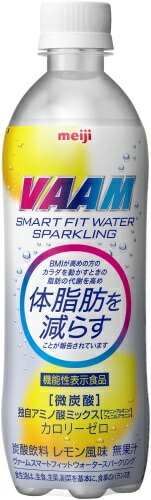 明治 VAAM ヴァーム スマートフィットウォーター スパークリング 500ml ペットボトル 48本 (24本入×2 まとめ買い) 機能性表示食品 微炭酸 スポーツドリンク カロリーゼロ