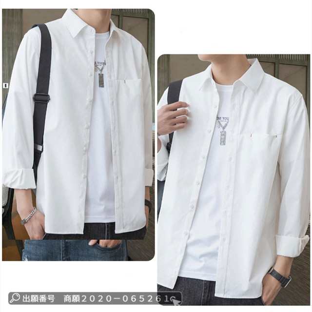 最安挑戦 春新作 新作 送料無料 春シャツ メンズ トップス 長袖シャツ 立ち襟 レギュラーカラー 無地 通勤 通学 カジュアルシャツ 開襟 ビジネス テレワークシャツ 春服 お洒落 春定番シャツ 大