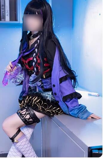 狂蘭メロコ コスプレ 衣装 豪華版 バーチャルYouTuber VTuber 紫色 きょうらんめろこ ハロウィン バニエ付き 狂蘭メロコ コスプレ 衣装 豪華版 バーチャルYouTuber VTuber 紫色 きょうらんめろこ ハロウィン バニエ付き