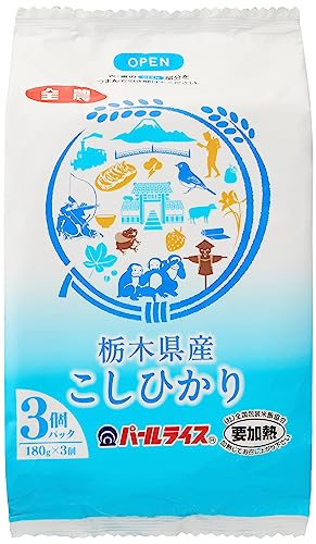 パールライス パックご飯 栃木県産コシヒカリ 180g24個