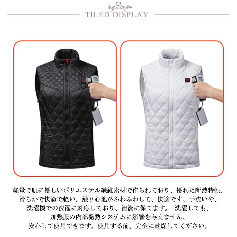 [超激安]9月更新9枚内ヒーター電熱ベスト ワークマン 暖房ベスト ヒーターベスト 9つヒーター付き レディース メンズ 発熱ベスト 加熱服 USB充電式電熱ベスト