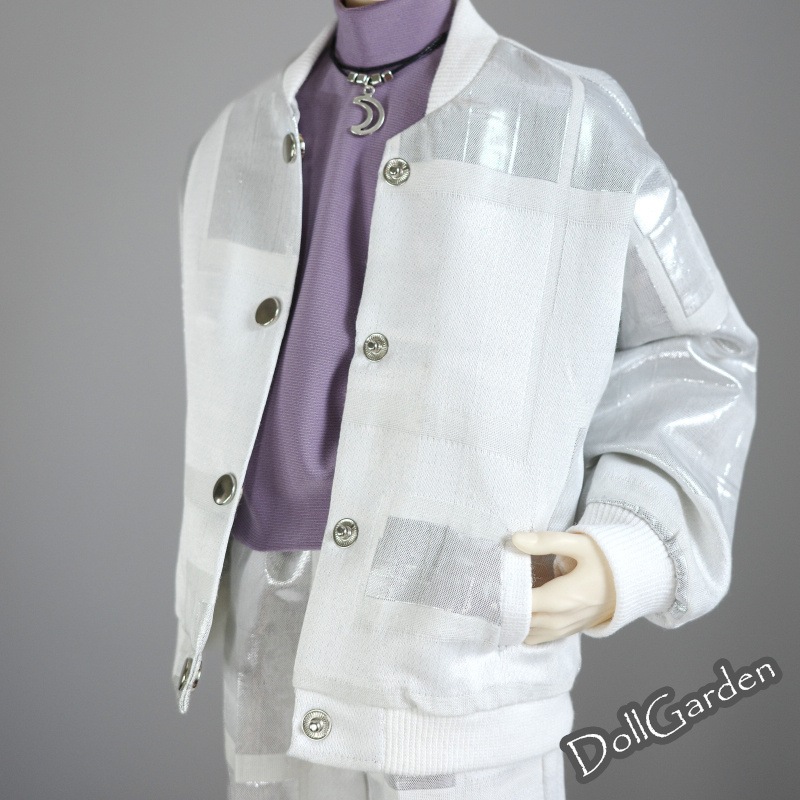 BJD 1/4 1/3 70cm ドール服 金属感ジャケット+ハーフパンツ 2点セット MSD/SD/POPO68/70cm/LS73/ID75サイズ球体関節人形用衣装 ドールウェア