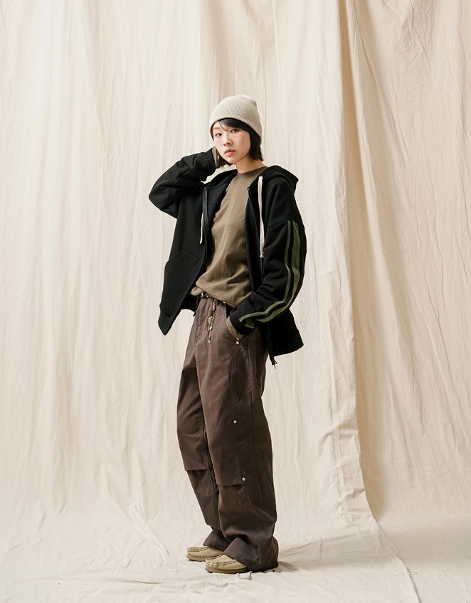 【JEMUT】24SS★ Onyx Curve Wide Pants JEMUT] Onyx Curve Wide Pants ロングパンツ