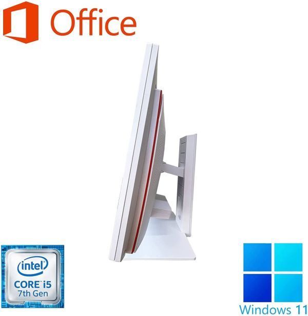 【サポート付】富士通 K557 Windows11 大容量メモリー:16GB 大容量SSD:2TB Office2019 Core i5 & ロジクールK380BK ワイヤレスキーボード