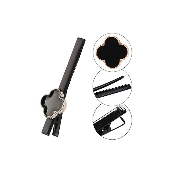 Qoo10] 【即納】ヘアピン 幸運の四つ葉のクローバ