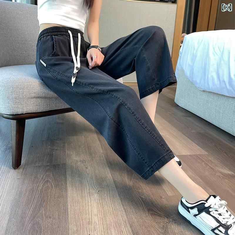 デニムパンツ ジーンズ ジーパン ストレートジーンズ クロップドパンツ 夏 薄手 カジュアル アウトドア ホームウェア レディース デニムパンツ ジーンズ ジーパン ストレートジーンズ クロップドパンツ 夏 薄手 カジュアル アウトドア ホームウェア レディース