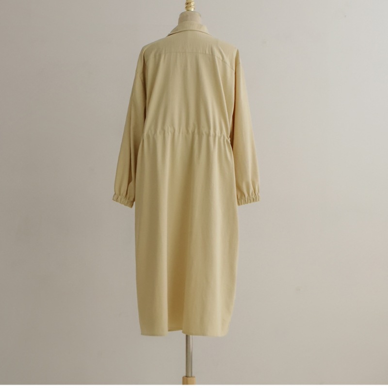 [Elysia] ラットストリングシャツバンディングドレス