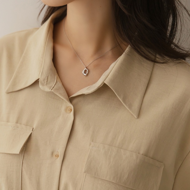 [Elysia] ラットストリングシャツバンディングドレス