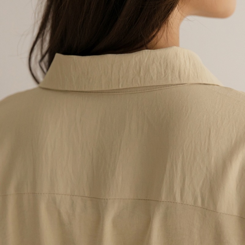 [Elysia] ラットストリングシャツバンディングドレス