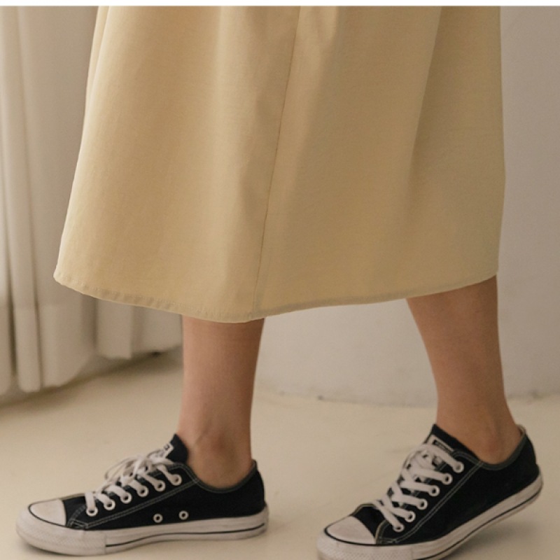 [Elysia] ラットストリングシャツバンディングドレス