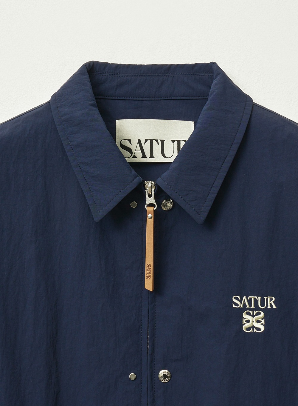 【SATUR】 TEO NYLON COA-CH JACKET : NAVY_2