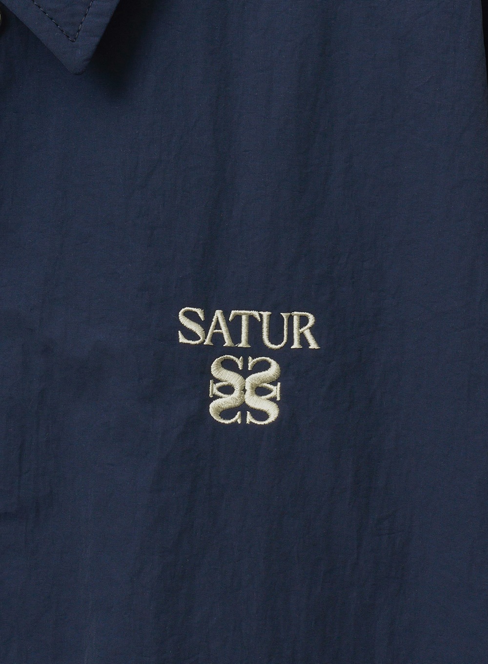 【SATUR】 TEO NYLON COA-CH JACKET : NAVY_3