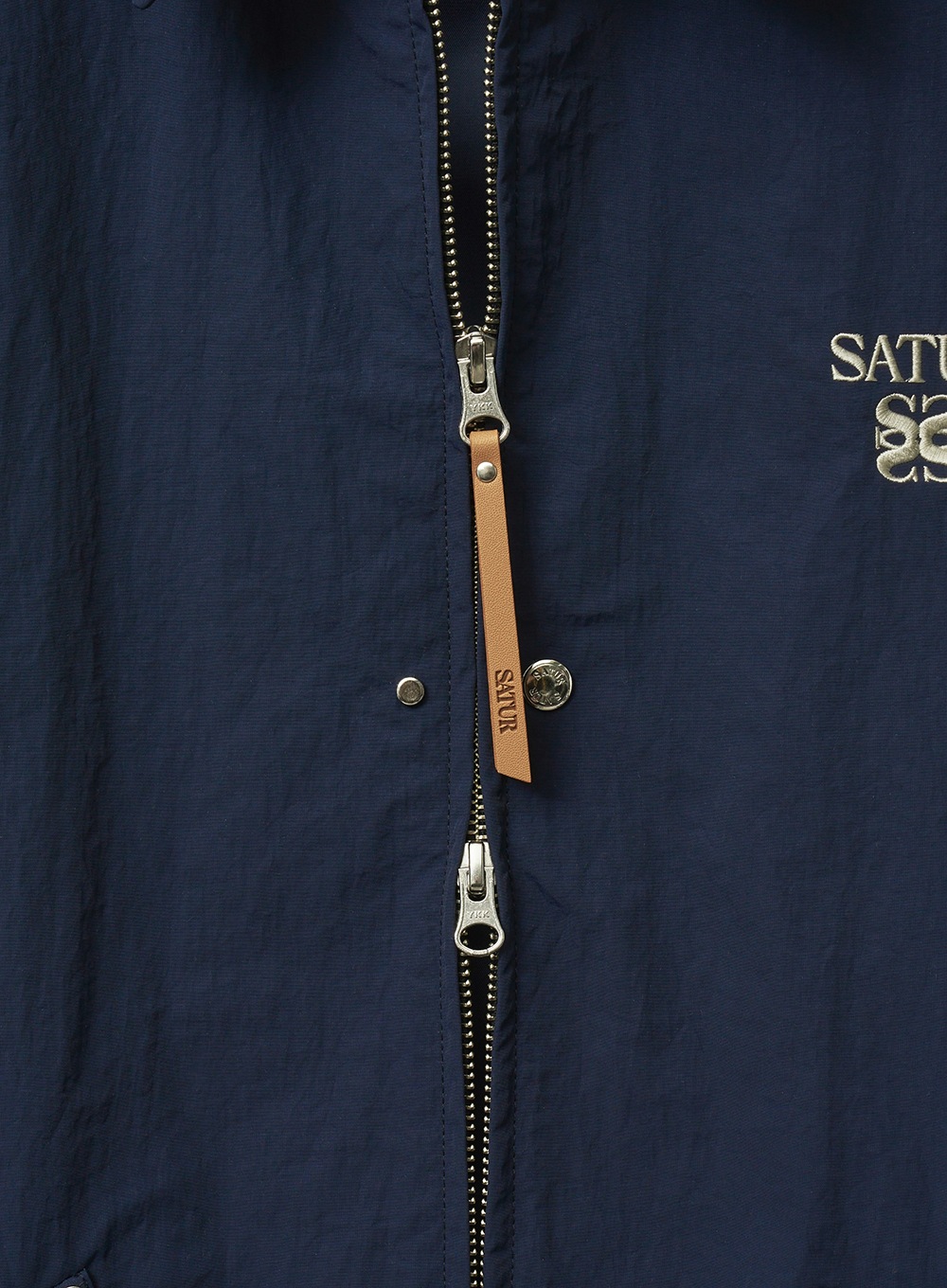 【SATUR】 TEO NYLON COA-CH JACKET : NAVY_5