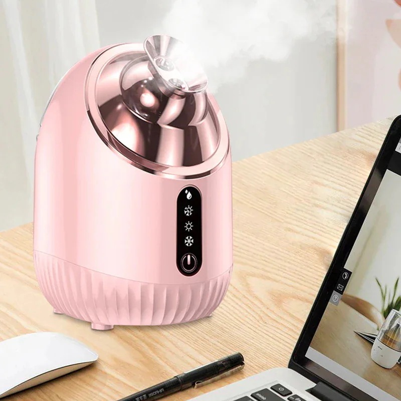 [yirandiy]当日出荷語説明書付きスチーマー 美顔器 フェイススチーマー 美顔スチーマー ナノミスト ナノスチーム スキンケア 家庭用SPA 各種肌質対応 毛穴清潔 角度調節可能 ホット&コール