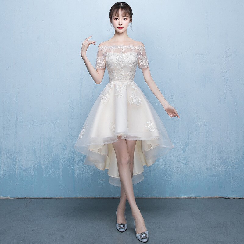 ニュースタイルパーティードレス短トレーン可愛い結婚式/挙式/二次会/演奏会/発表会/卒業式/成人式/同窓会ドレスワンピース ニュースタイルパーティードレス短トレーン可愛い結婚式/挙式/二次会/演奏会/発表会/卒業式/成人式/同窓会ドレスワンピース