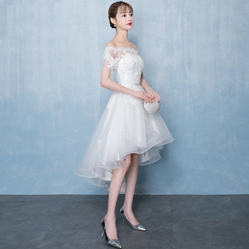 ニュースタイルパーティードレス短トレーン可愛い結婚式/挙式/二次会/演奏会/発表会/卒業式/成人式/同窓会ドレスワンピース ニュースタイルパーティードレス短トレーン可愛い結婚式/挙式/二次会/演奏会/発表会/卒業式/成人式/同窓会ドレスワンピース