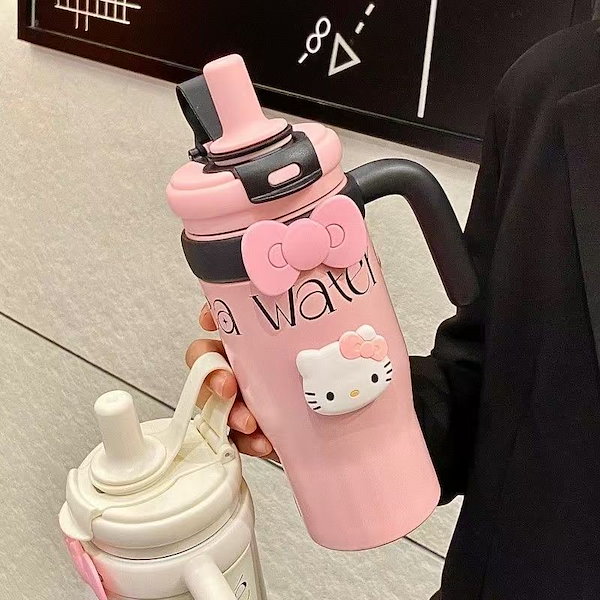 キティ 水筒 タンブラー 1999 ギンガムチェック ウォーターボトル