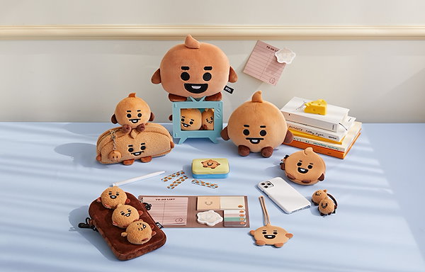 Qoo10] BT21 キーリング キーホルダー 人形 縫いぐる