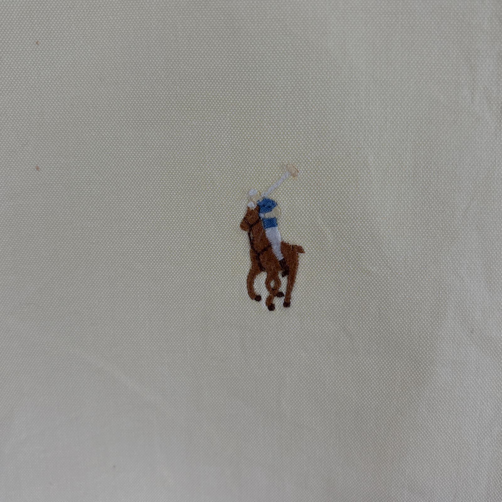 古着 90s/90年代 長袖シャツ ワンポイント ロゴ 刺繍 ボタンダウンシャツ YARMOUTH 15 1/2 M イエロー 無地 メンズ 古着 90s/90年代 長袖シャツ ワンポイント ロゴ 刺繍 ボタンダウンシャツ YARMOUTH 15 1/2 M イエロー 無地 メンズ