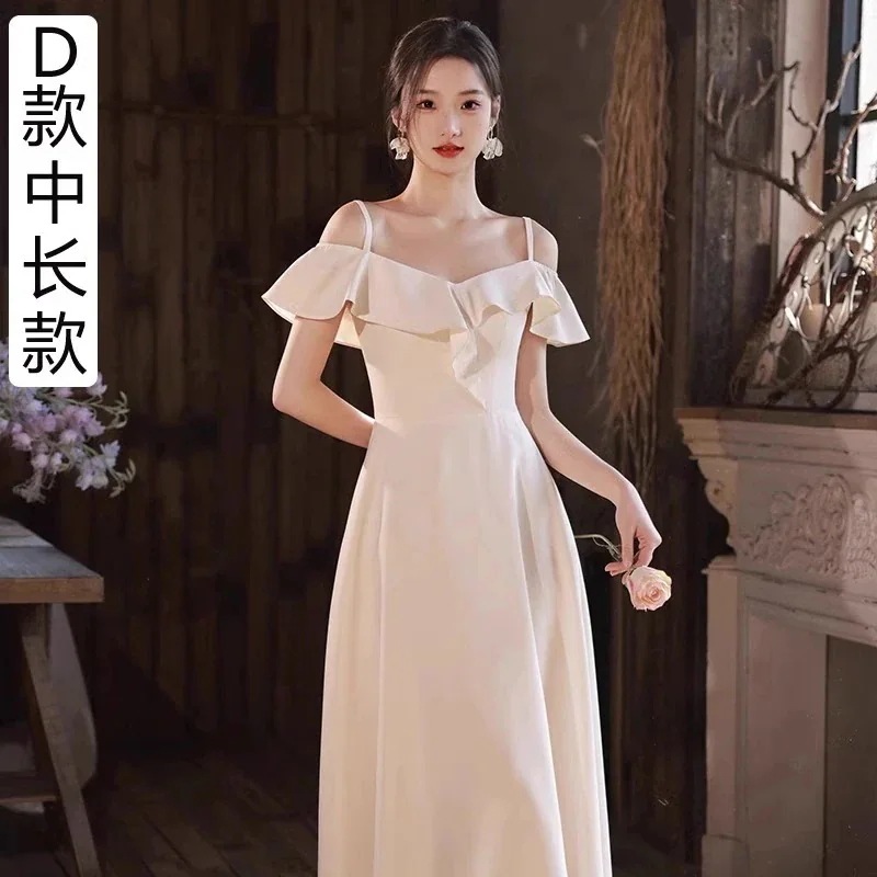 Hot!!!発表会 卒業式 演奏会 結婚式 今年人気のドレス2024新しい夏のシャンパンサテンのパフォーマンスドレスのイブニングドレス成人式 Hot!!!発表会 卒業式 演奏会 結婚式 今年人気のドレス2024新しい夏のシャンパンサテンのパフォーマンスドレスのイブニングドレス成人式