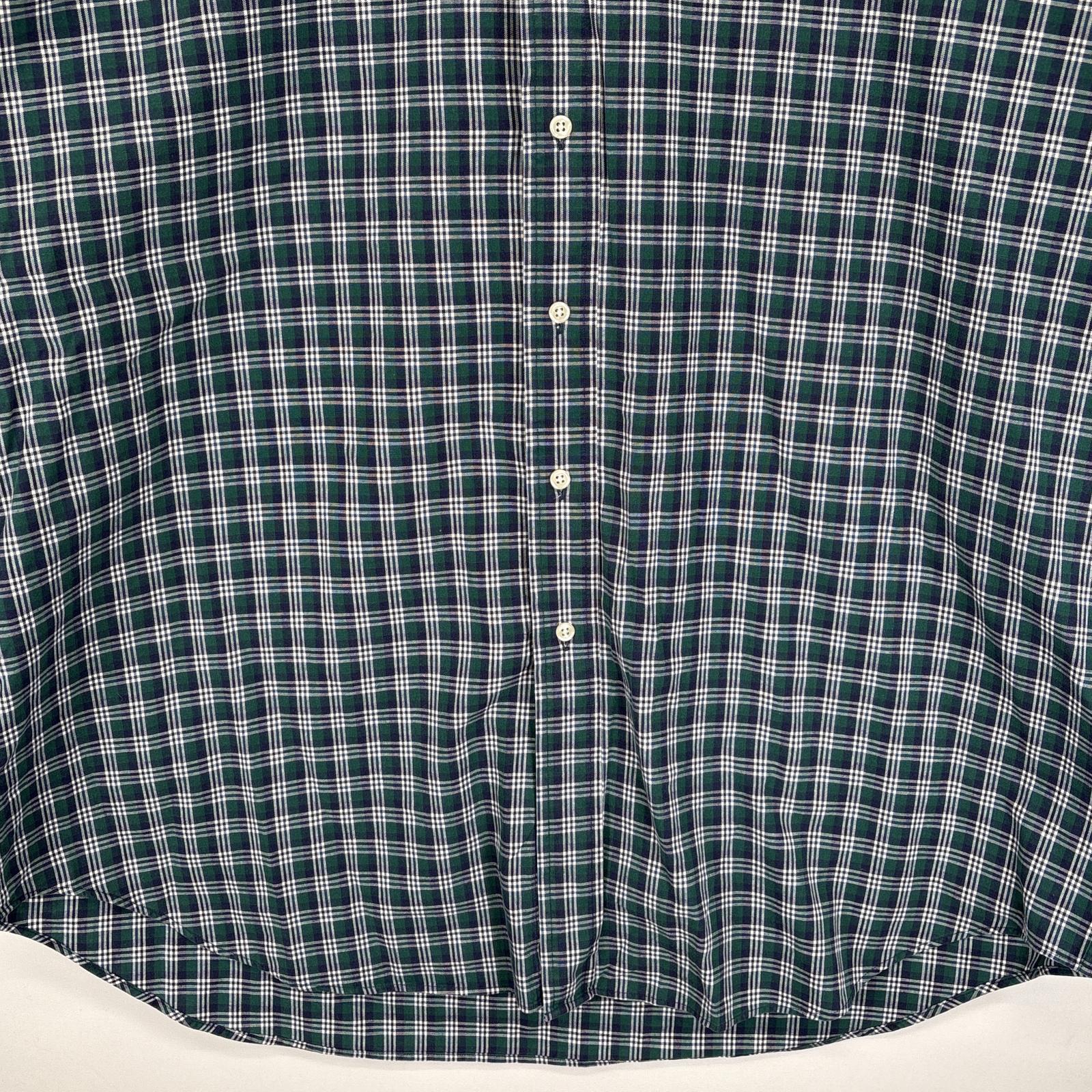 古着 長袖シャツ ボタンダウンシャツ ワンポイント ロゴ 刺繍 大きいサイズ XL ネイビー系 チェック メンズ 古着 長袖シャツ ボタンダウンシャツ ワンポイント ロゴ 刺繍 大きいサイズ XL ネイビー系 チェック メンズ