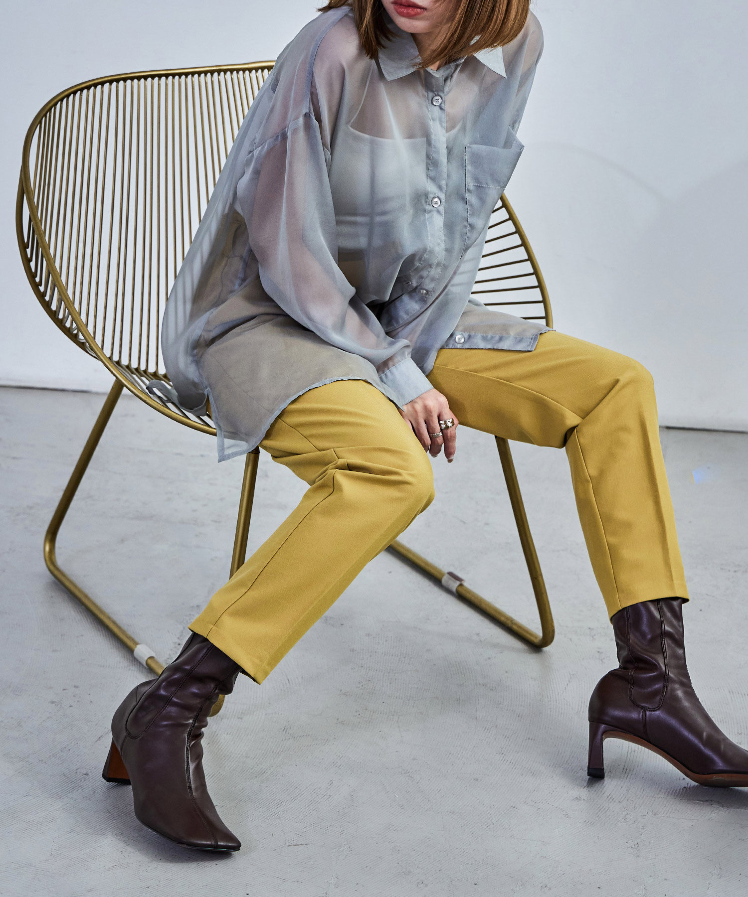 ハイウエストテーパードスラックス スラックス ハイウエスト タック テーパード レディース ウエストゴム カラバリ豊富 春夏 秋冬 オールシーズン ボトムス スタイルアップ 美脚見せ 低身長