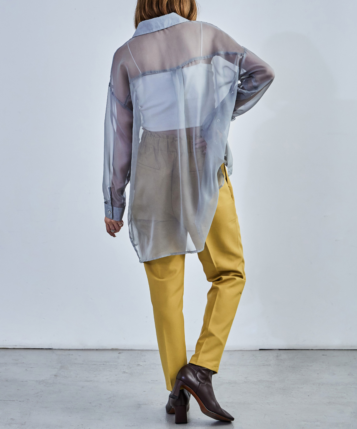 ハイウエストテーパードスラックス スラックス ハイウエスト タック テーパード レディース ウエストゴム カラバリ豊富 春夏 秋冬 オールシーズン ボトムス スタイルアップ 美脚見せ 低身長