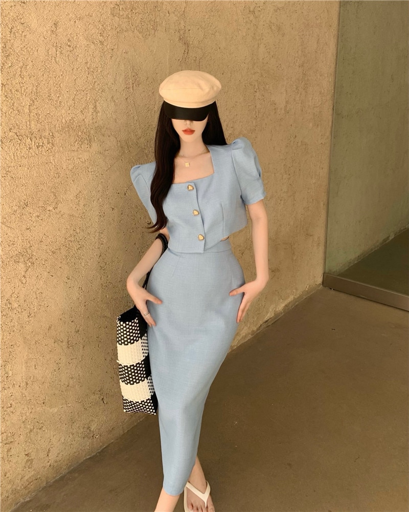 【セットアップ】スクエアネックブラウス+ハイウエストスカート ツーピース. set up エレガント 上下セット レディース ブラウス スカート 綺麗め 上品 お呼ばれコーデ. パーティー デート 3 【セットアップ】スクエアネックブラウス+ハイウエストスカート ツーピース. set up エレガント 上下セット レディース ブラウス スカート 綺麗め 上品 お呼ばれコーデ. パーティー デート 3