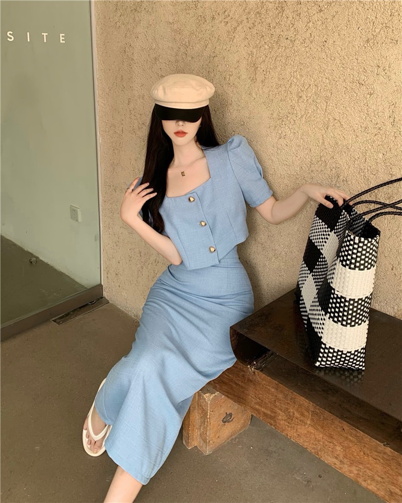 【セットアップ】スクエアネックブラウス+ハイウエストスカート ツーピース. set up エレガント 上下セット レディース ブラウス スカート 綺麗め 上品 お呼ばれコーデ. パーティー デート 3 【セットアップ】スクエアネックブラウス+ハイウエストスカート ツーピース. set up エレガント 上下セット レディース ブラウス スカート 綺麗め 上品 お呼ばれコーデ. パーティー デート 3