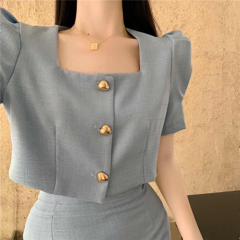 【セットアップ】スクエアネックブラウス+ハイウエストスカート ツーピース. set up エレガント 上下セット レディース ブラウス スカート 綺麗め 上品 お呼ばれコーデ. パーティー デート 3 【セットアップ】スクエアネックブラウス+ハイウエストスカート ツーピース. set up エレガント 上下セット レディース ブラウス スカート 綺麗め 上品 お呼ばれコーデ. パーティー デート 3