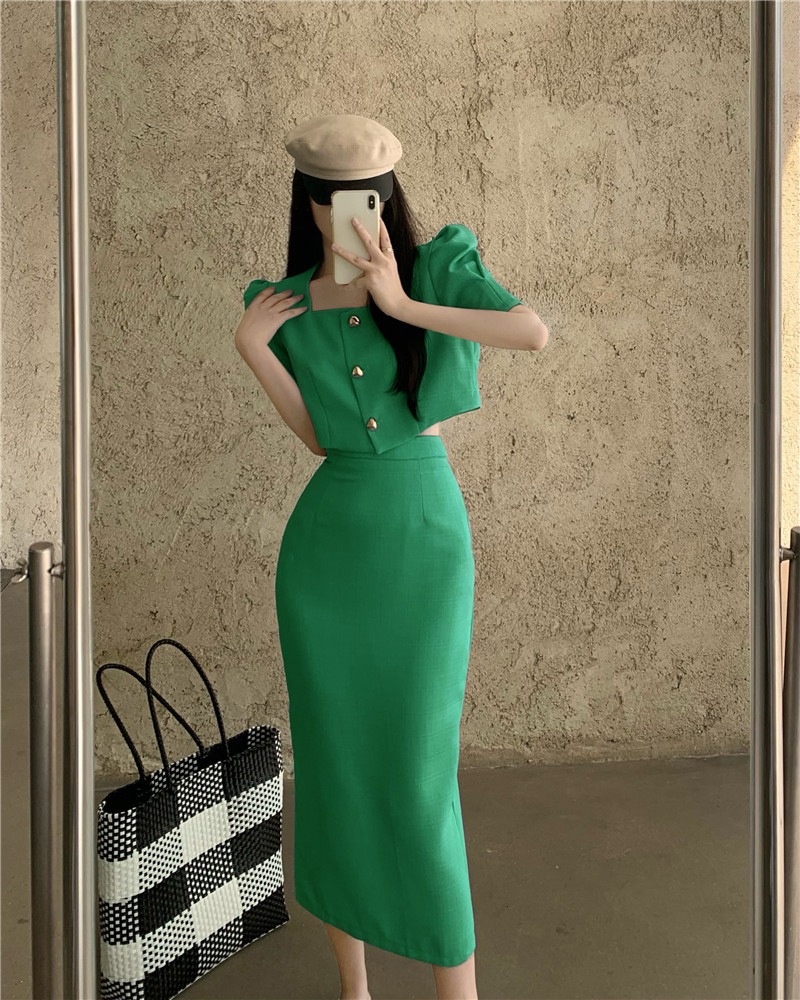 【セットアップ】スクエアネックブラウス+ハイウエストスカート ツーピース. set up エレガント 上下セット レディース ブラウス スカート 綺麗め 上品 お呼ばれコーデ. パーティー デート 3 【セットアップ】スクエアネックブラウス+ハイウエストスカート ツーピース. set up エレガント 上下セット レディース ブラウス スカート 綺麗め 上品 お呼ばれコーデ. パーティー デート 3