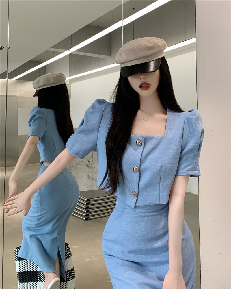 【セットアップ】スクエアネックブラウス+ハイウエストスカート ツーピース. set up エレガント 上下セット レディース ブラウス スカート 綺麗め 上品 お呼ばれコーデ. パーティー デート 3 【セットアップ】スクエアネックブラウス+ハイウエストスカート ツーピース. set up エレガント 上下セット レディース ブラウス スカート 綺麗め 上品 お呼ばれコーデ. パーティー デート 3