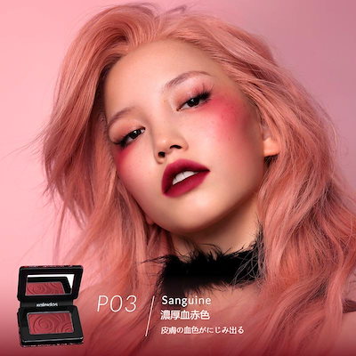 Qoo10] Kaleidos 単色 チーク スモークレースシリーズ マ : ポイントメイク