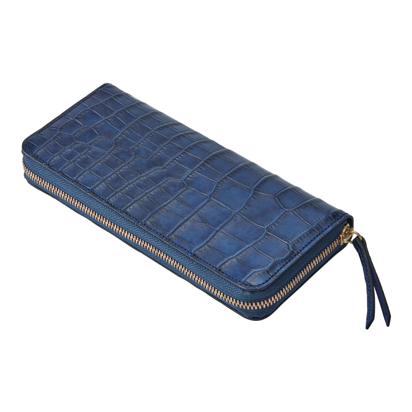 財布 二つ折り 長財布 CROCODILE ROUND LONG WALLET 藍染め メンズ レディース ワニ革 ブランド プレゼント ギフト 軽量 かわいい おしゃれ 日本製 ネイビー 紺 財布 二つ折り 長財布 CROCODILE ROUND LONG WALLET 藍染め メンズ レディース ワニ革 ブランド プレゼント ギフト 軽量 かわいい おしゃれ 日本製 ネイビー 紺