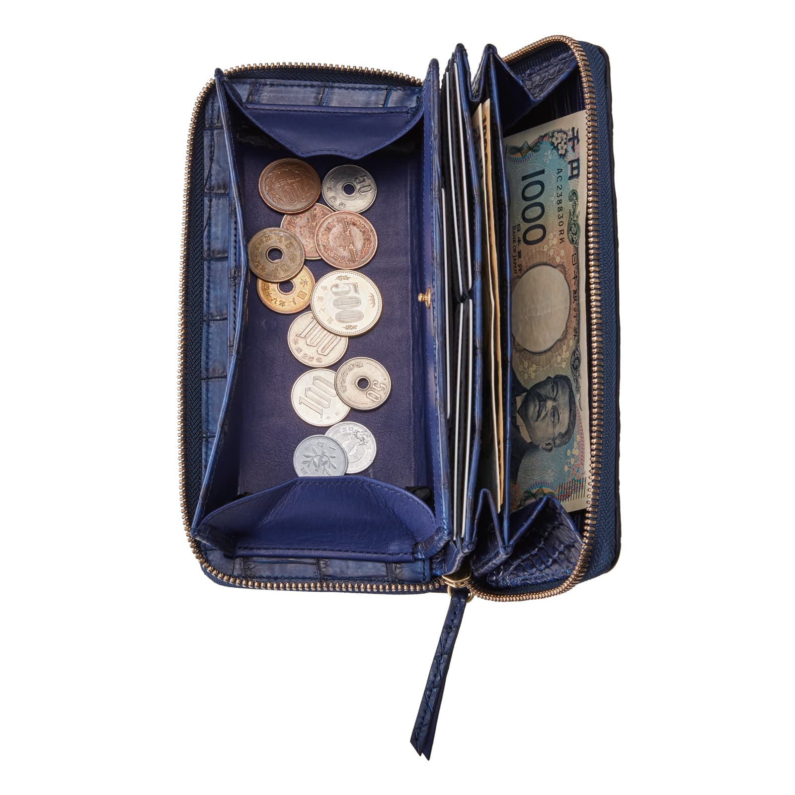財布 二つ折り 長財布 CROCODILE ROUND LONG WALLET 藍染め メンズ レディース ワニ革 ブランド プレゼント ギフト 軽量 かわいい おしゃれ 日本製 ネイビー 紺 財布 二つ折り 長財布 CROCODILE ROUND LONG WALLET 藍染め メンズ レディース ワニ革 ブランド プレゼント ギフト 軽量 かわいい おしゃれ 日本製 ネイビー 紺