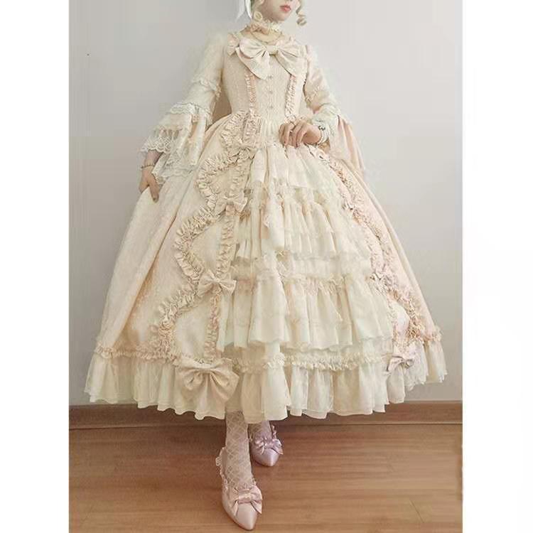二次元かわいい新作公主 かわいい ロリ古風改良少女ワンピースコスプレ ロリータゴスロリメイド服洋装