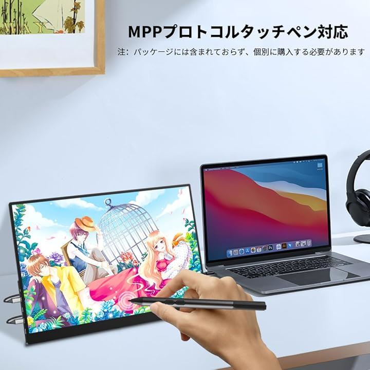 モバイルモニター 4k 有機 16 インチ タッチペン対応 黄金比16:103840x2400で 色深度10bit 色空間 DCI-P3(ブラック, 16インチ4K有機el タッチ) モバイルモニター 4k 有機 16 インチ タッチペン対応 黄金比16:103840x2400で 色深度10bit 色空間 DCI-P3(ブラック, 16インチ4K有機el タッチ)