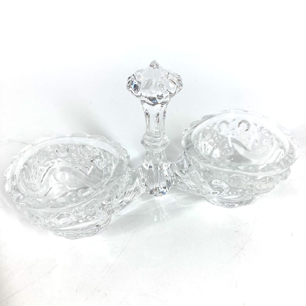 Baccarat バカラ お皿 ダブル ソルトセラー ソルト＆ペッパー