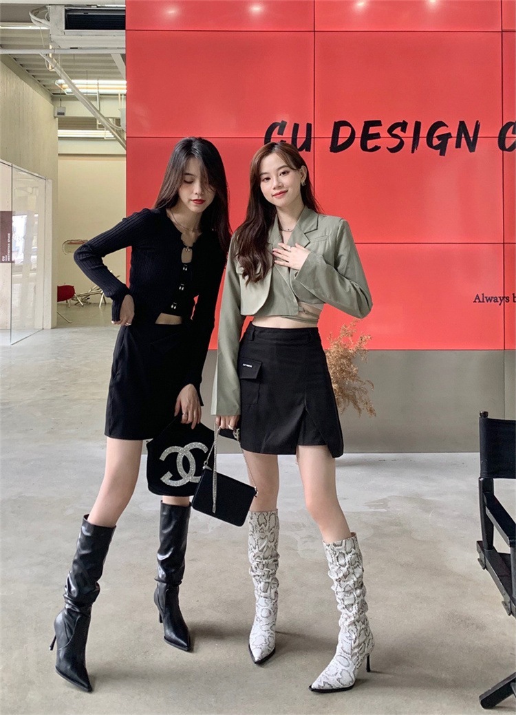 早い者勝ち 2025年夏 スパイクシューズ 細ヒール ロングブーツ ヘビ柄 シワ レディース スタックブーツポインテッドトゥ 快適である 中ヒール 長靴 高筒ブーツ 早い者勝ち 2025年夏 スパイクシューズ 細ヒール ロングブーツ ヘビ柄 シワ レディース スタックブーツポインテッドトゥ 快適である 中ヒール 長靴 高筒ブーツ