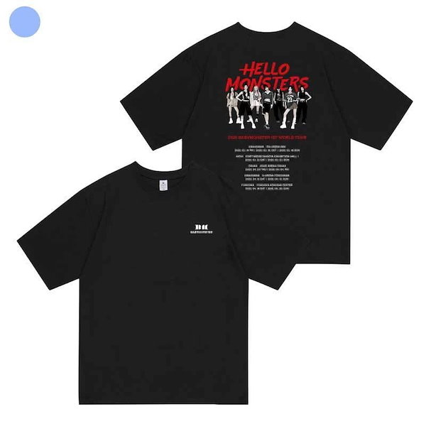 BABYMONSTER【HELLO MONSTER】ソウルコン　Tシャツ【黒】 BABYMONSTER【HELLO MONSTER】ソウルコン Tシャツ【黒
