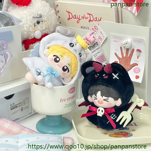 悪魔×天使　ぬい服　着ぐるみ　被り物　10cm にじぱぺサイズ　R7-140 悪魔×天使 ぬい服 着ぐるみ 被り物 10cm にじぱぺサイズ R7-140
