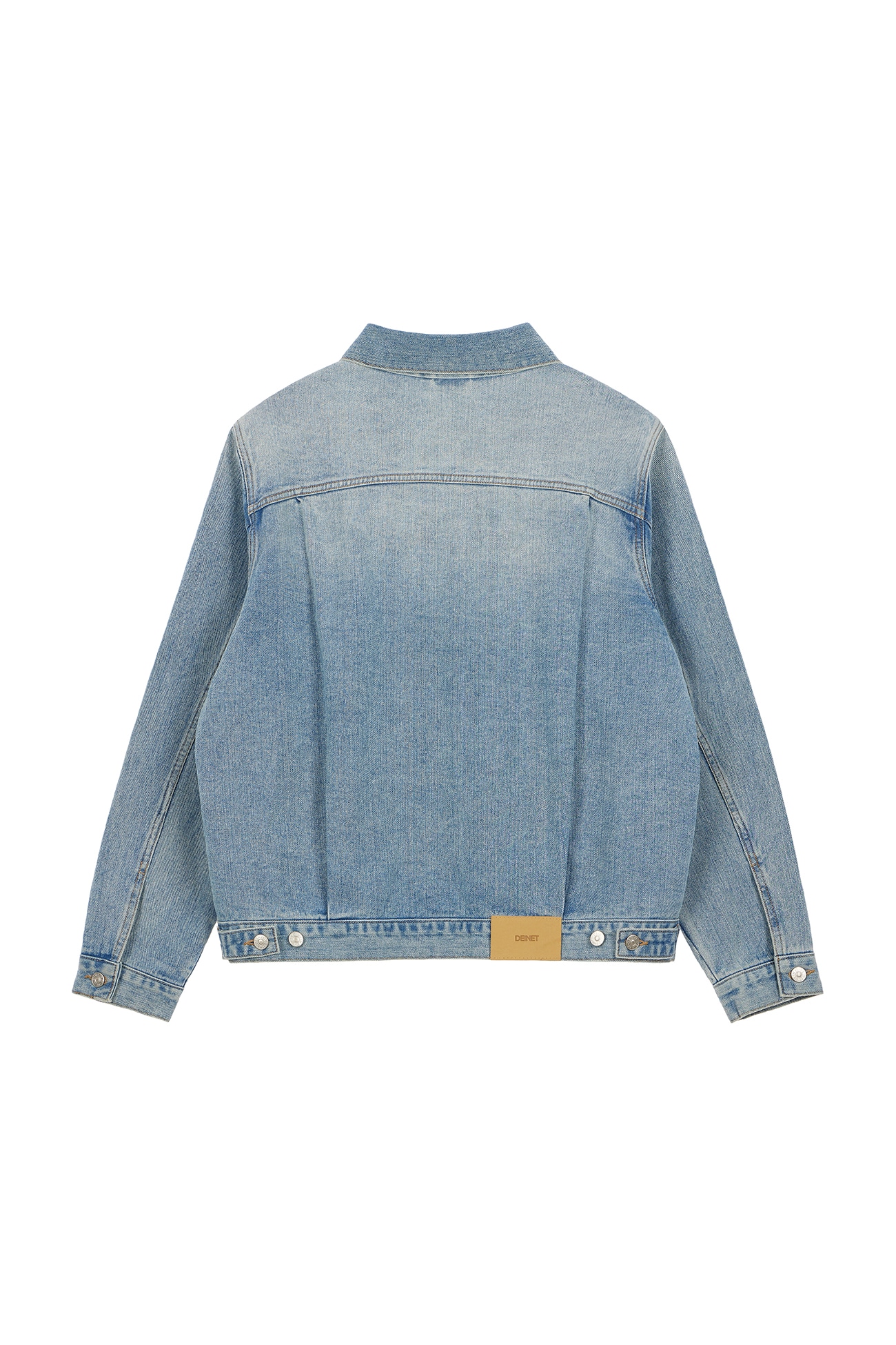 ダウンジャケット・コート +DEINET+ BUTTON POINT DENIM JACKET IN LIGHT BLUE KDCFU4FA211 DEINET】 BUTTON POINT DENIM JACKET : LIGHT BLUE デニム