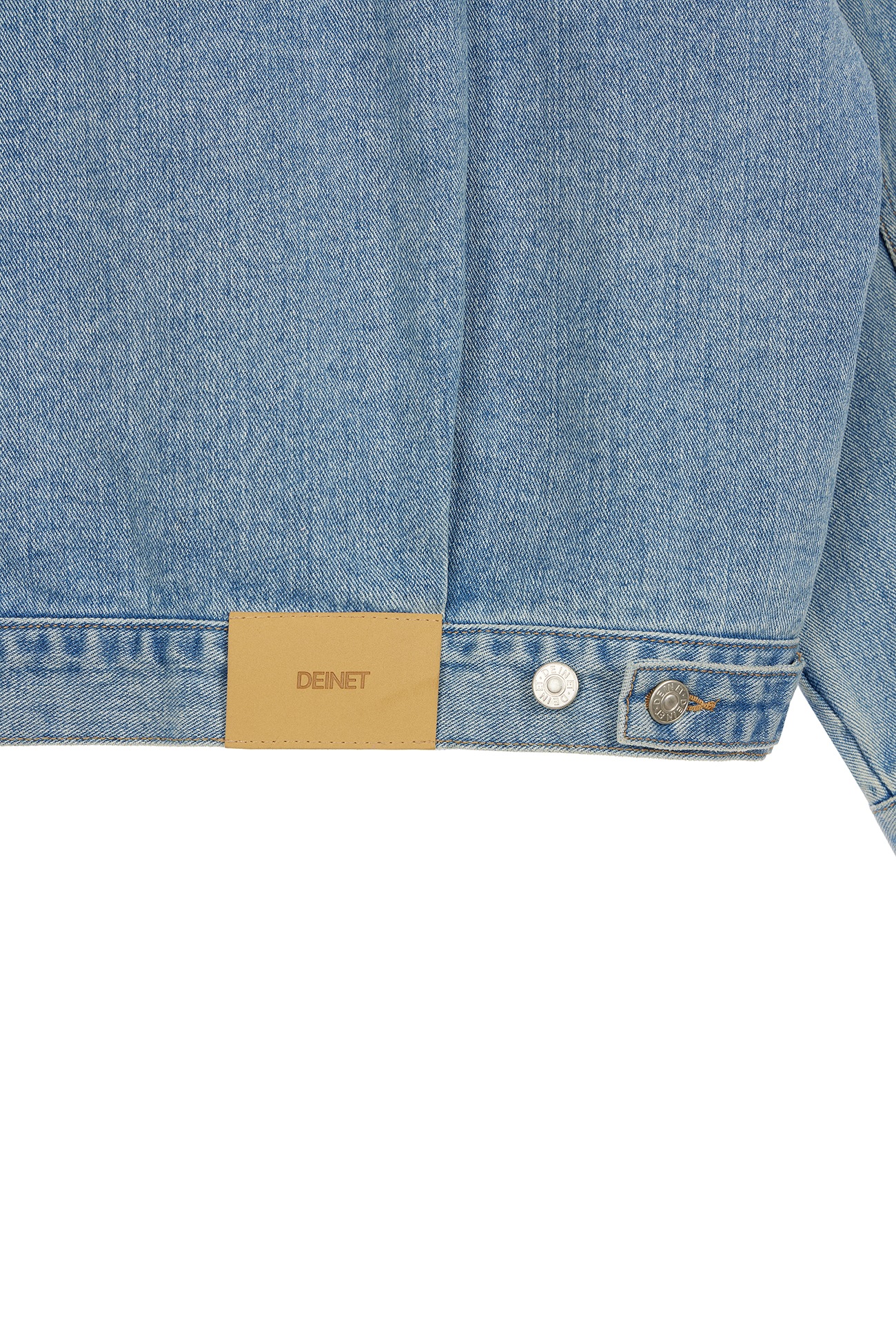 DEINET】 BUTTON POINT DENIM JACKET : LIGHT BLUE デニム