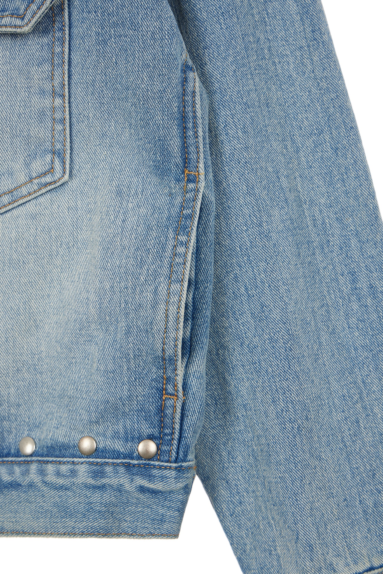 ダウンジャケット・コート +DEINET+ BUTTON POINT DENIM JACKET IN LIGHT BLUE KDCFU4FA211 DEINET】 BUTTON POINT DENIM JACKET : LIGHT BLUE デニム