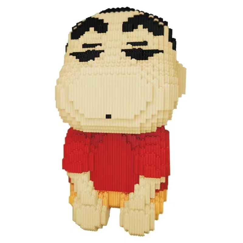 クレヨンしんちゃん パーティクル積み木 子供用知育玩具 組み立て済み 男の子と女の子の飾り 8