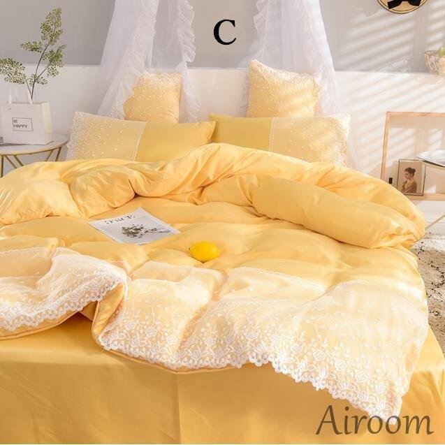 4点セット 敷き布団カバー フラットシーツ 枕カバー 布団セット 布団カバーセット 新生活 可愛い プレゼント 掛け布団カバーセット 寝具 ベッド用品