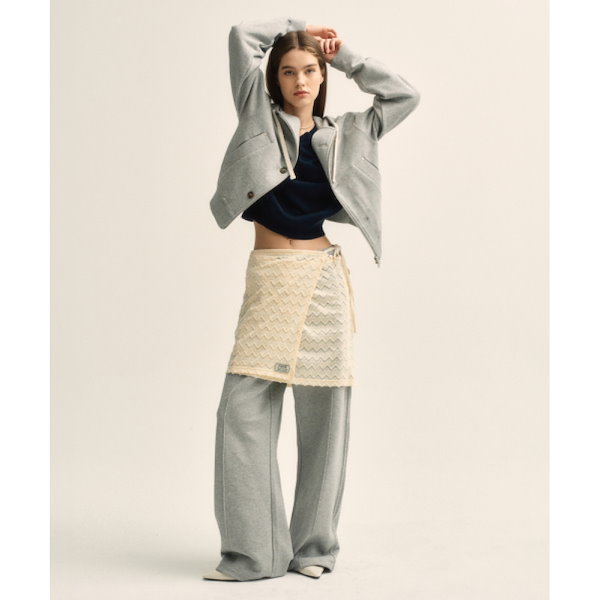 Qoo10] SATUR テオコットンオールデイフーディージップア