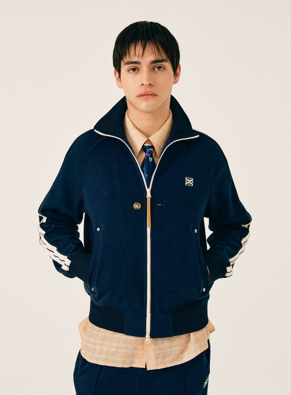 SATUR【SATUR】 LAWTON ALL DAY TRACK ZIP-UP JACKET : CLASSIC NAVY